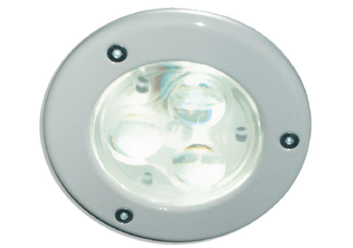 Spot LED bianco freddo 12/24Vdc per illuminazione autobus